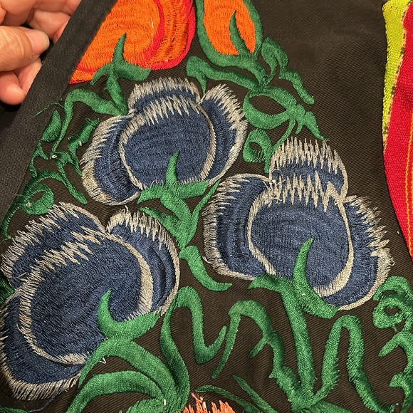 Vintage Guatemala floral embroidered blouse jacket - Picture 7 of 7